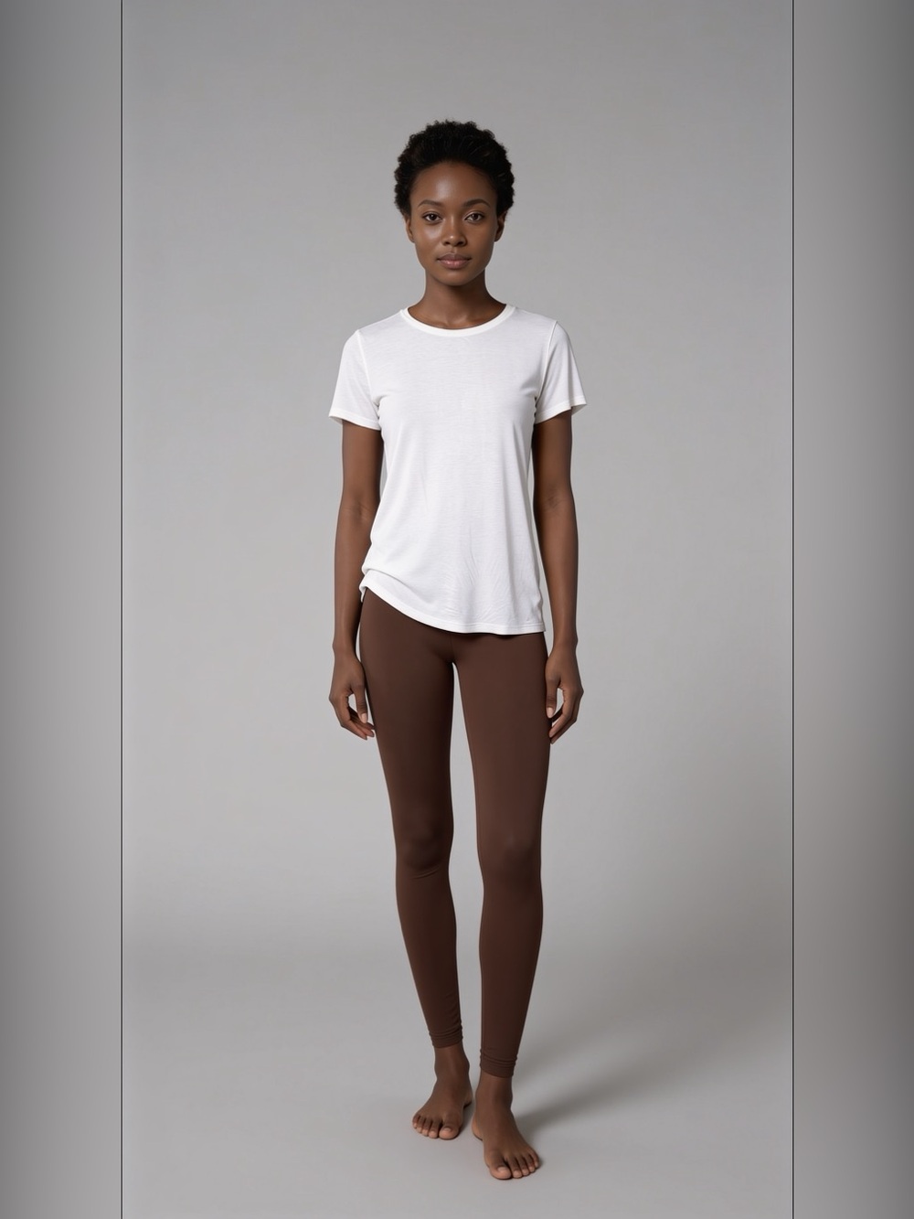 Active Basic White Short Sleeve Crew Tee